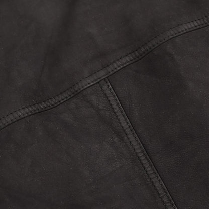 Black Suede Bomber Leather Jacket