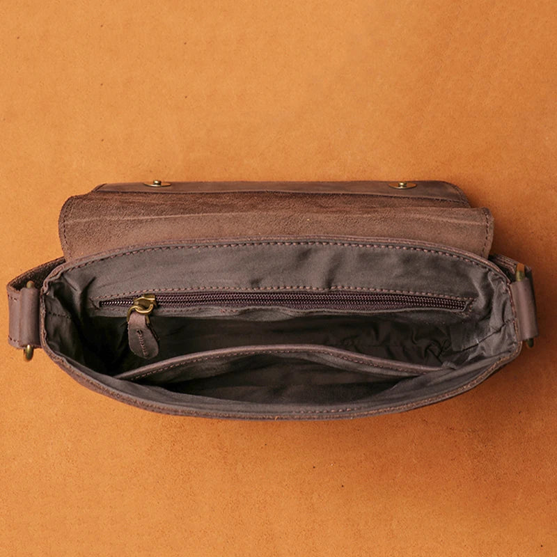 Soft Touch Mens Leather Crossbody Bag