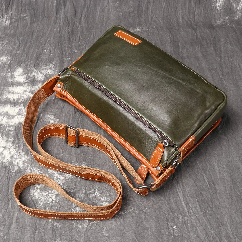 Artisan Colorblock Womens Leather Crossbody Bag