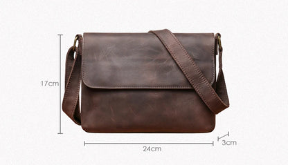 Soft Touch Mens Leather Crossbody Bag