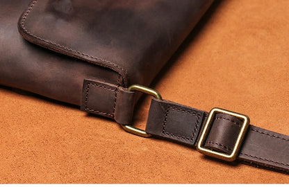 Soft Touch Mens Leather Crossbody Bag
