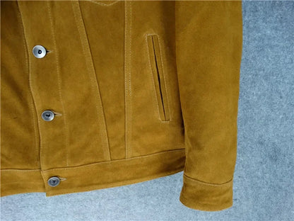 Mens Suede Leather Jacket - 3 Colors Available