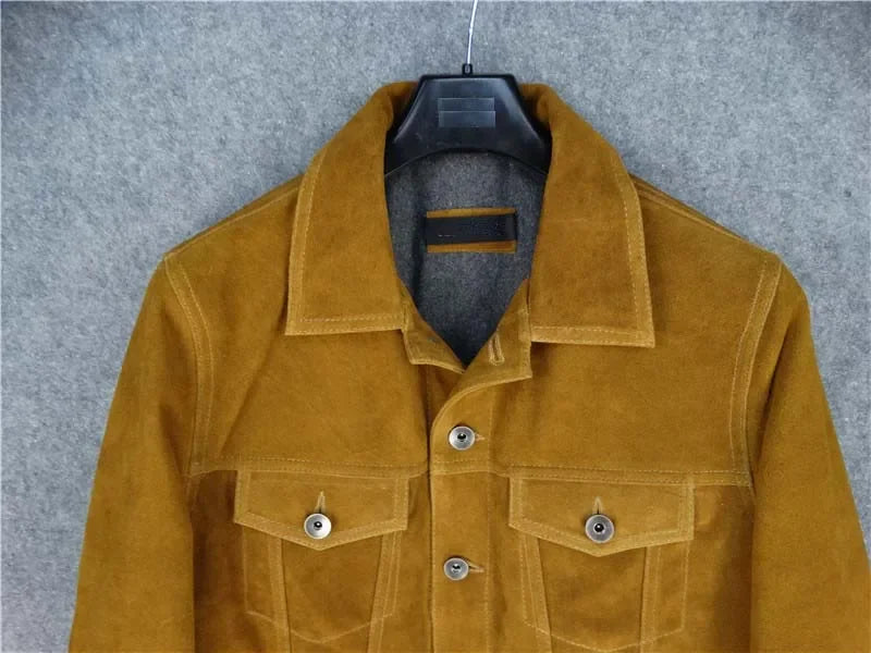 Mens Suede Leather Jacket - 3 Colors Available