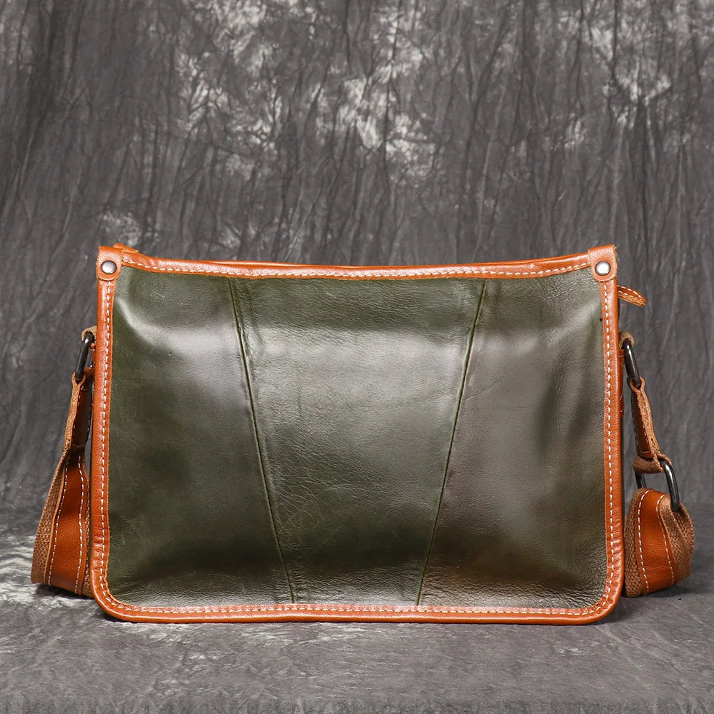 Artisan Colorblock Womens Leather Crossbody Bag