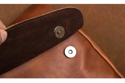 Vegitable Tanned Brown Rucksack Leather Backpack