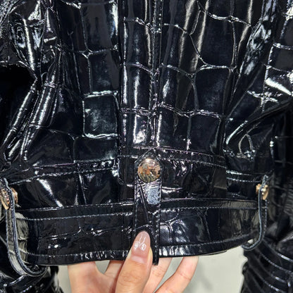 2025 Spring New Shinny Leather Jackets Women Real Sheepskin Coats Women Natural Lambskin Clothes