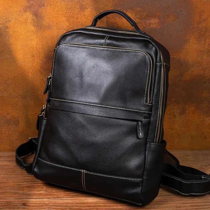 Brown Handmade Leather Backpack - Laptop Backpack