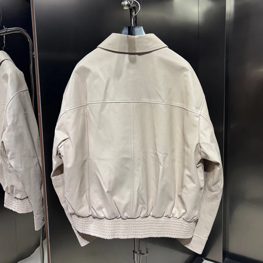 Oversized White Bomber Jacket For Women
