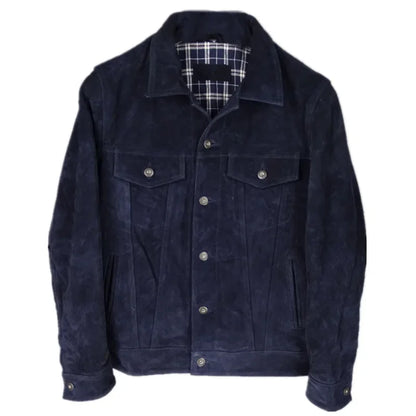 Mens Suede Leather Jacket - 3 Colors Available