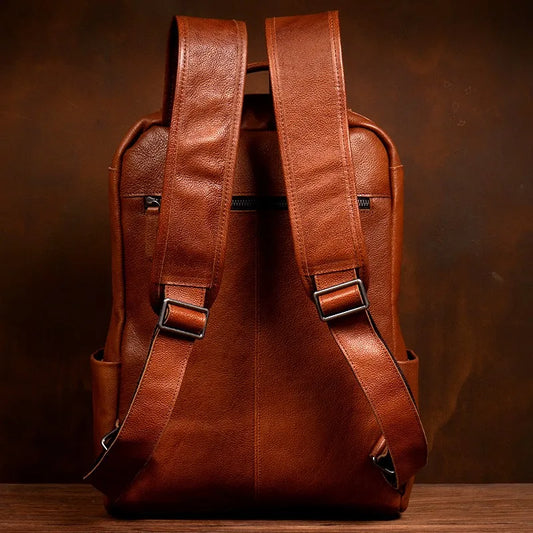 Brown Handmade Leather Backpack - Laptop Backpack