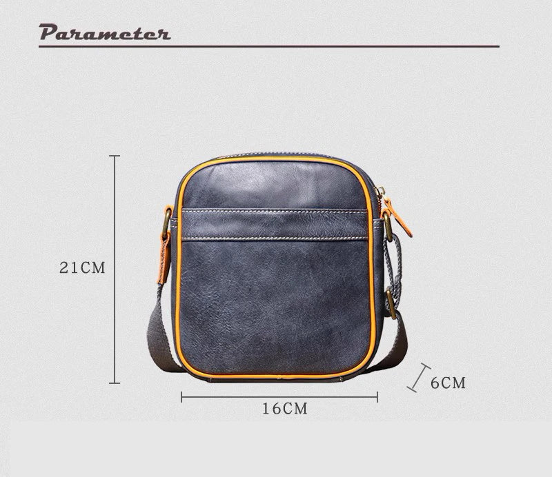 Unisex Casual Minimalist Leather Crossbody Bag