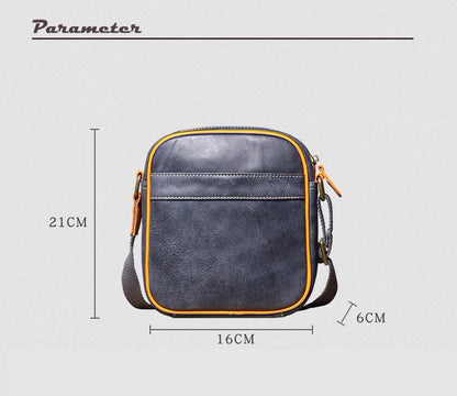 Unisex Casual Minimalist Leather Crossbody Bag