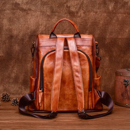 Vintage Large Capacity Woman Travel Backpack