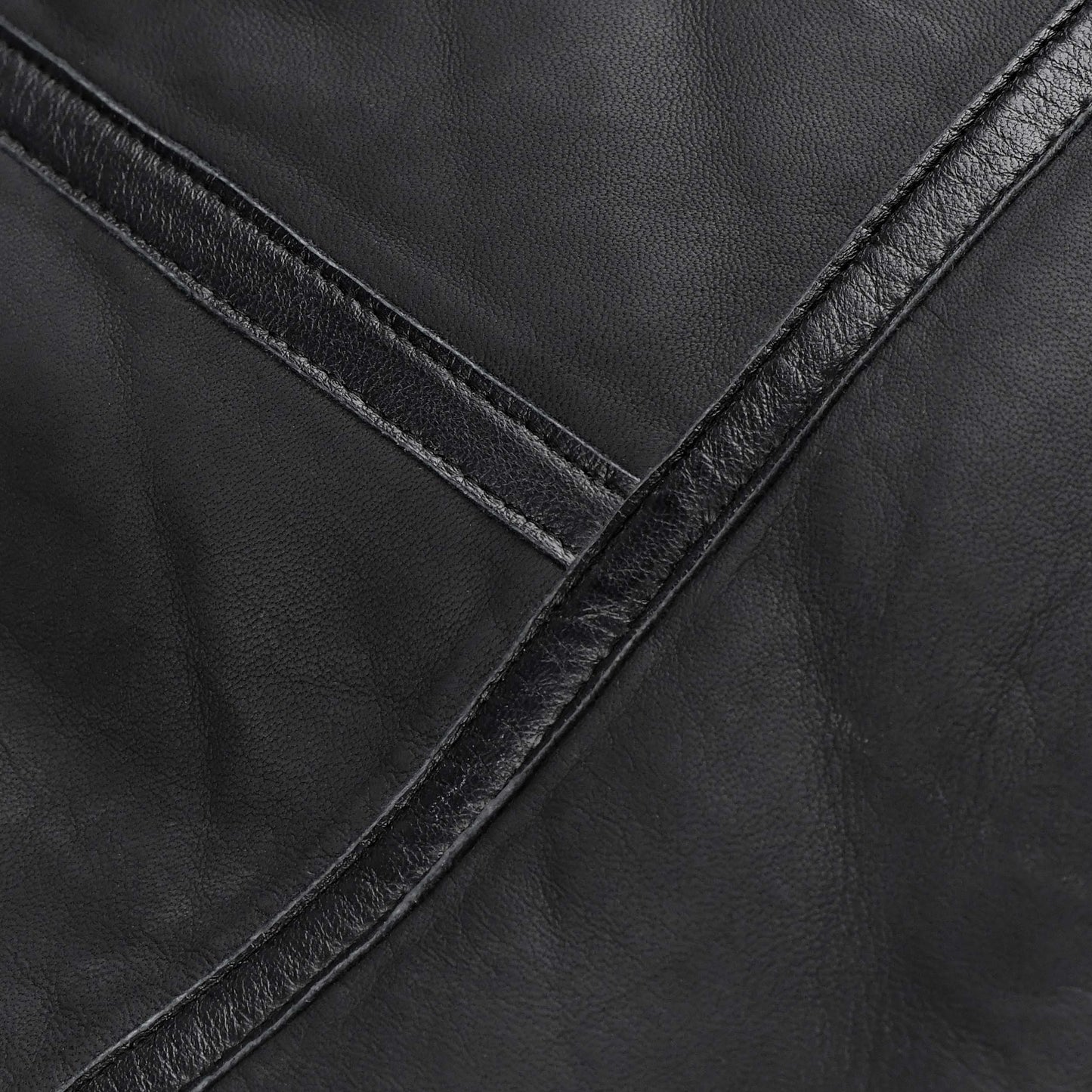 Black Sheepskin Mens Biker Jacket