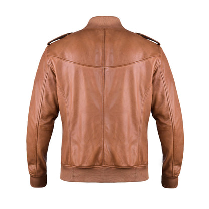 Brown B3  Mens Bomber Leather Jacket