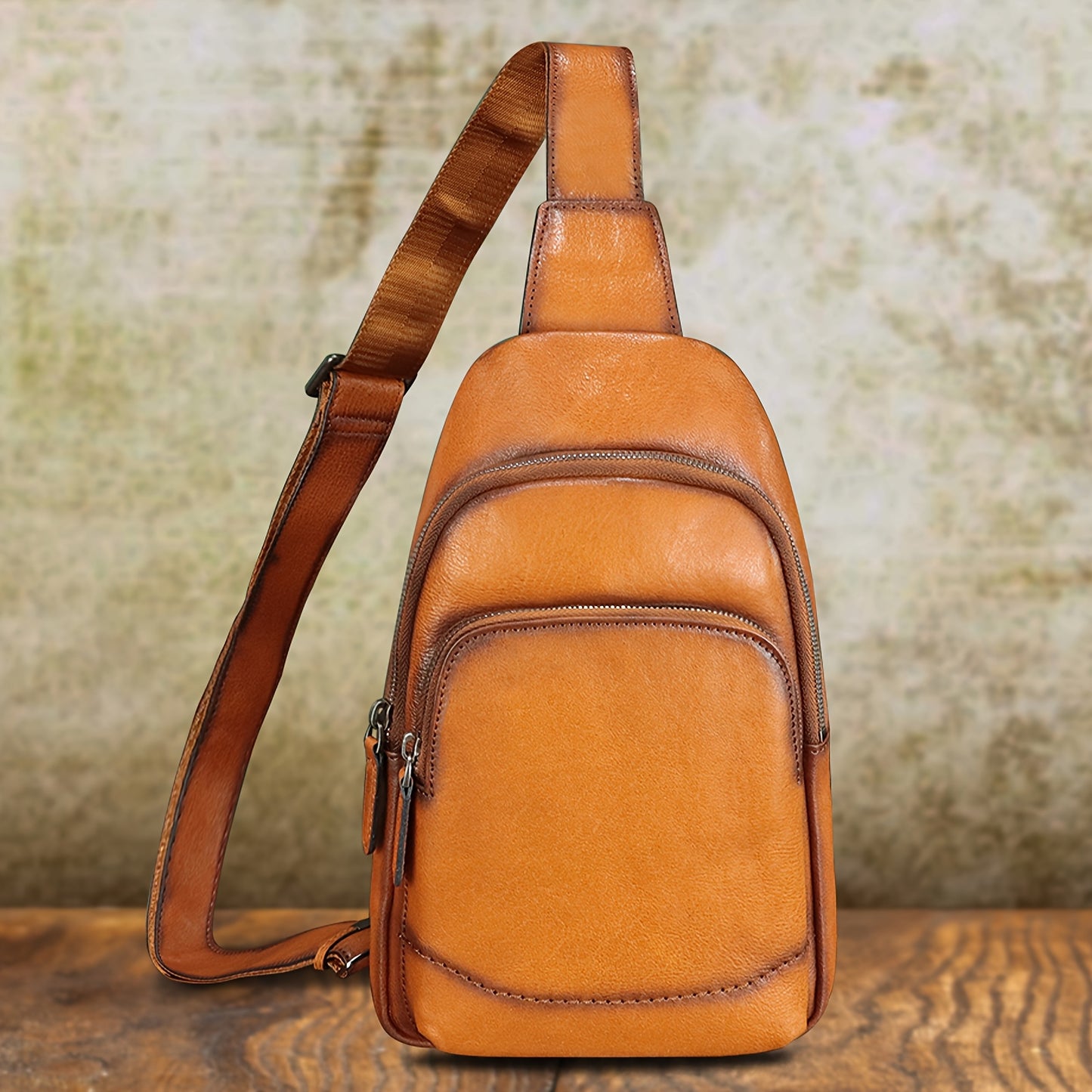 Classic Unisex Leather Sling Bags - Mini Messenger