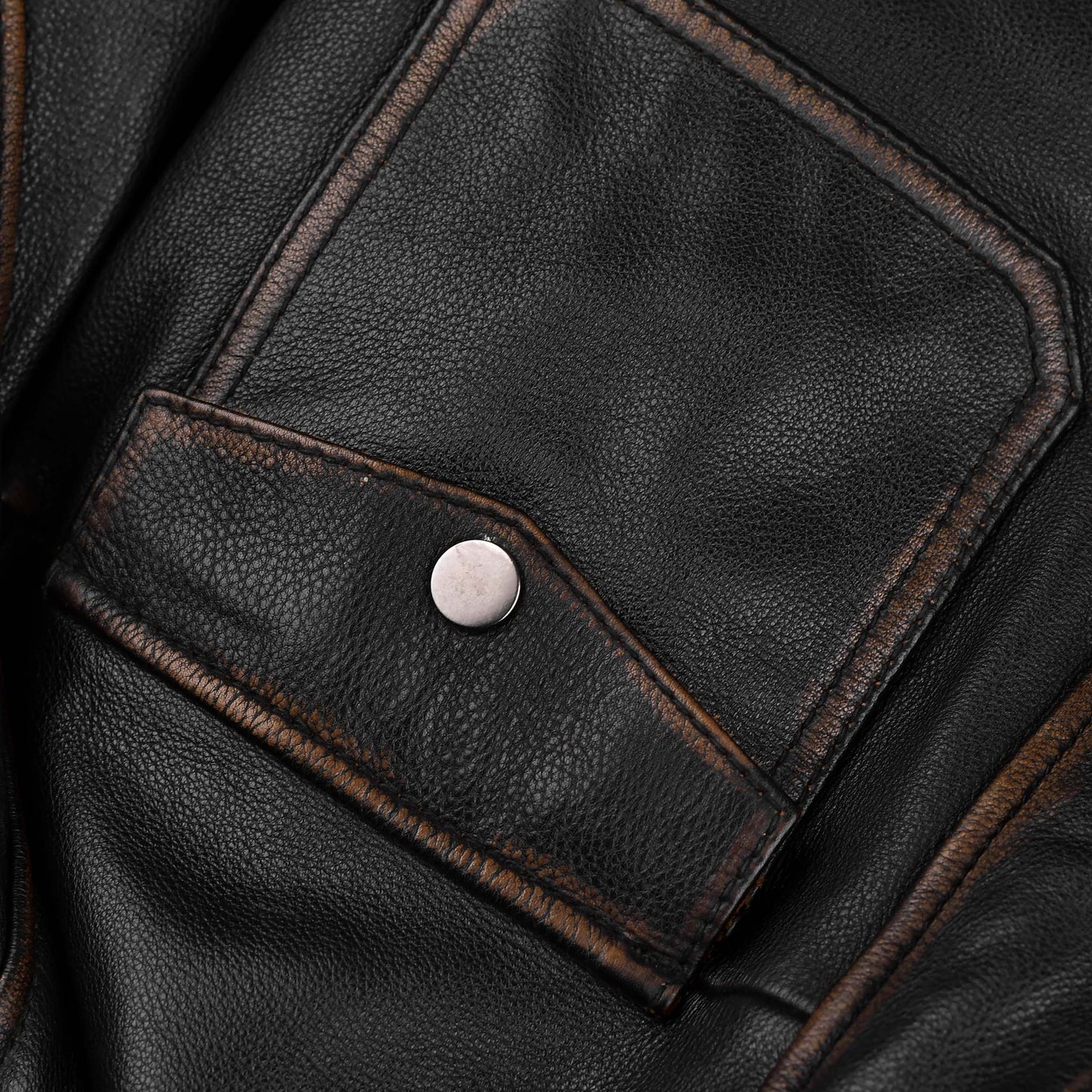 Retro Distressed Long Jacket for Men