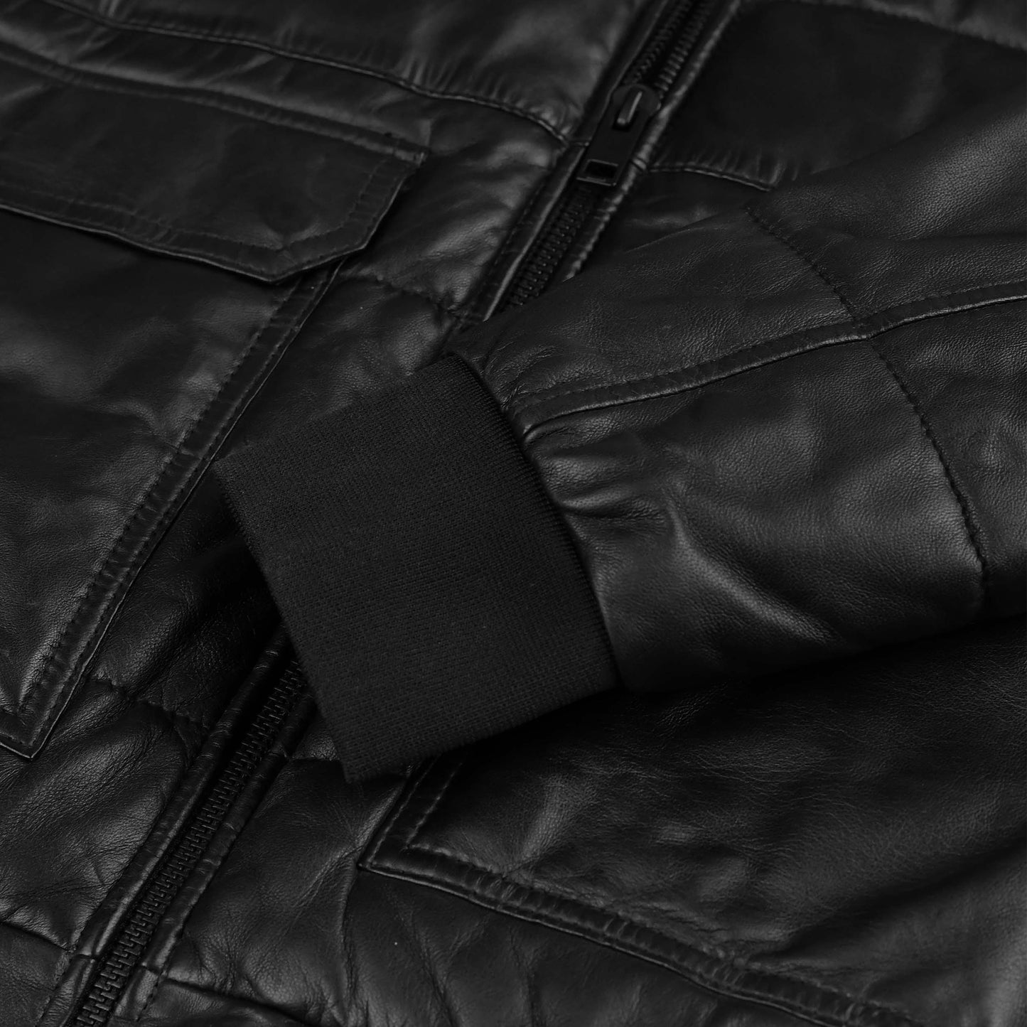 One Block Down Leather Jacket for Women
