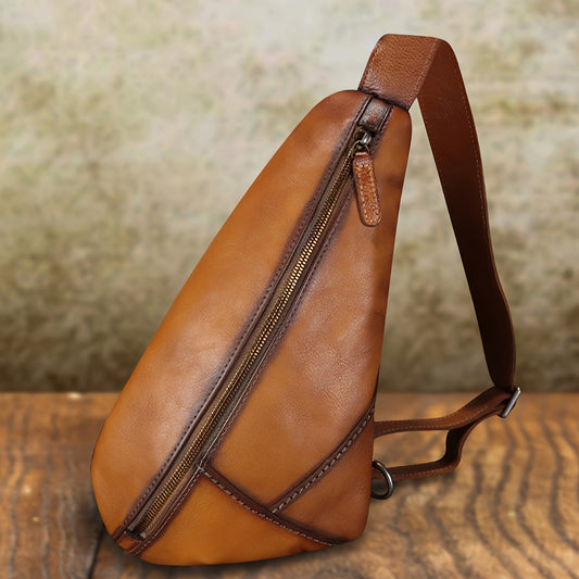 Stylish Genuine Leather Sling Bags - Urban Carry Bag
