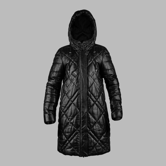 Long Black Leather Coats For Mens With Hood