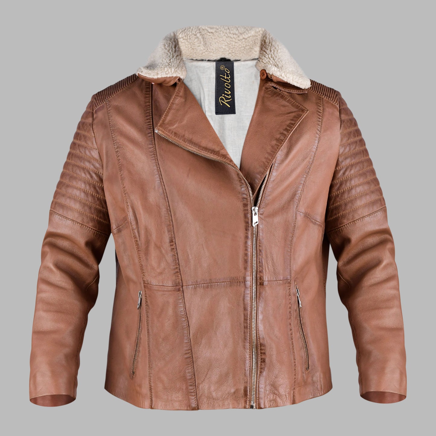Brown Leather Motorcycle Jackets For Men