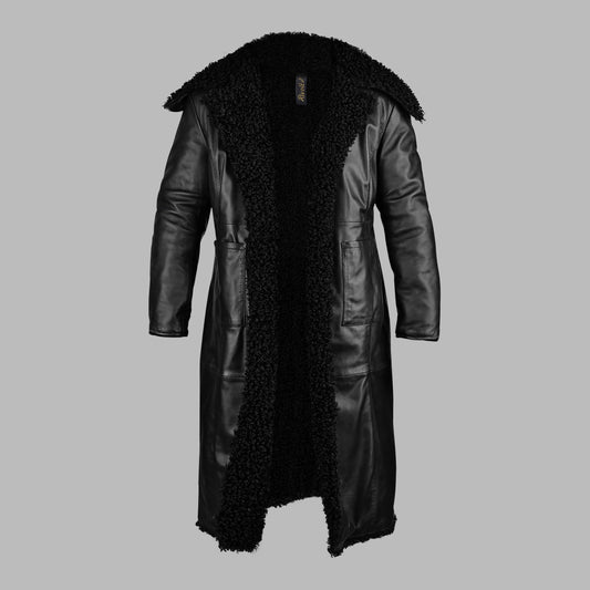Long Black Leather Coats For Men