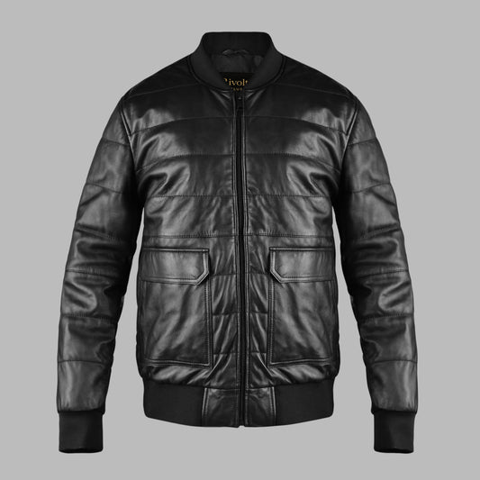 One Block Down Leather Jacket for Women