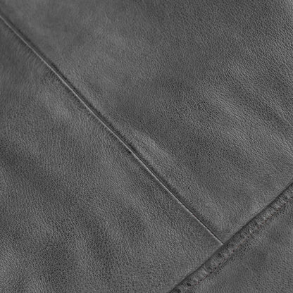 Grey Biker Leather Jacket For Mens