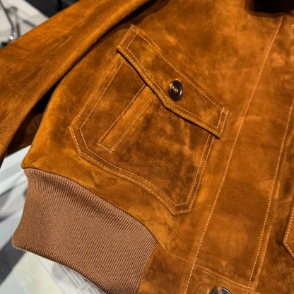 vintage leather bomber jacket womens