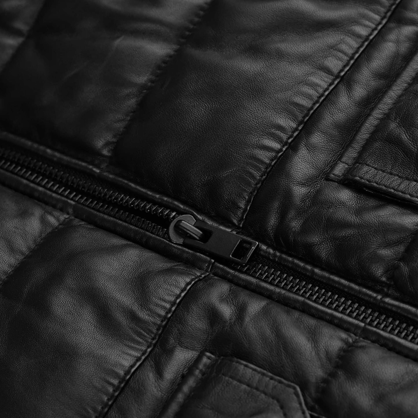 One Block Down Leather Jacket for Women
